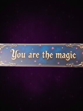 Alice & Wonderland Quote You Are The Magic Blue Wood DecorativeWall Sign
